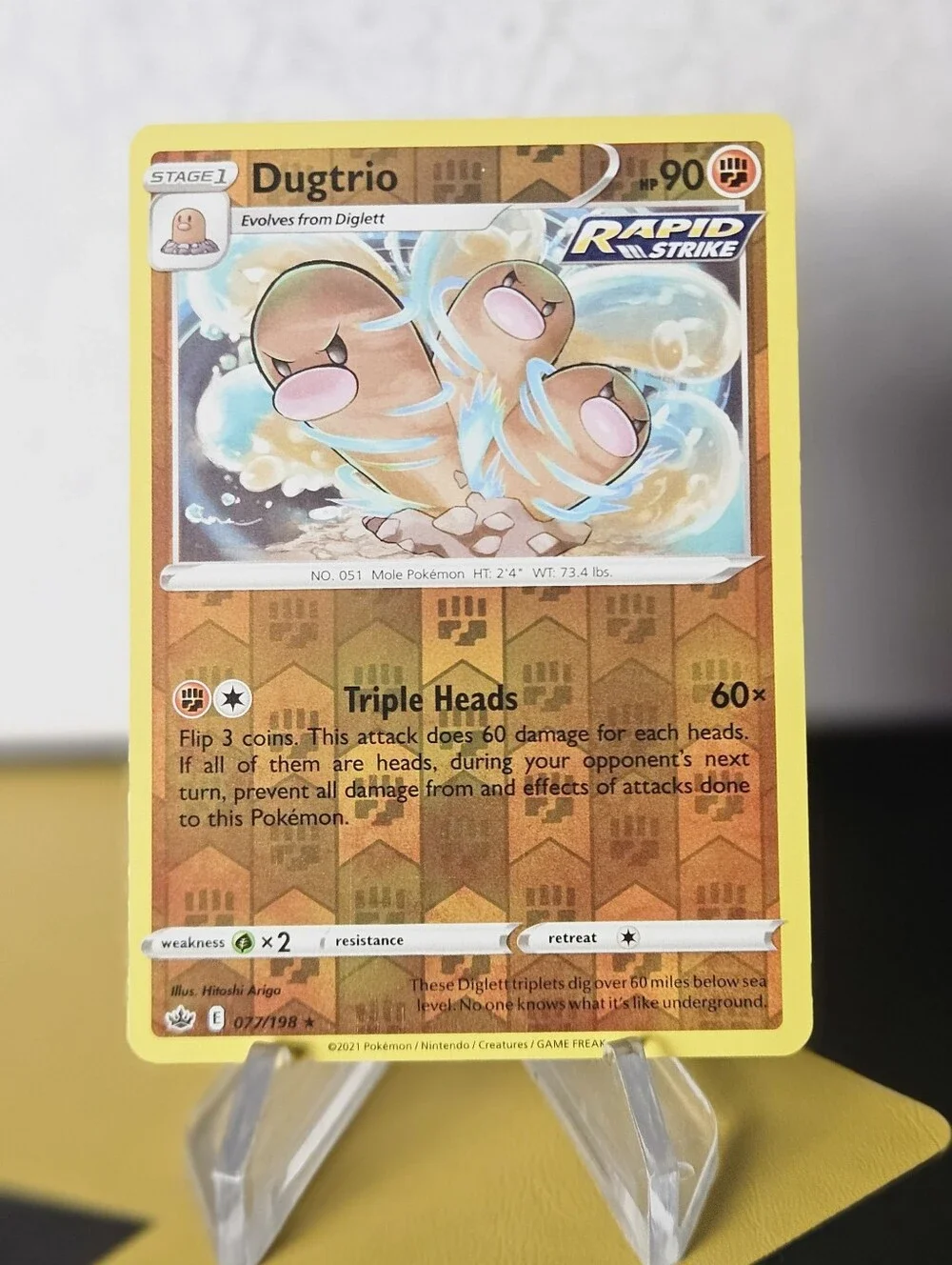 Dugtrio 077/198 Pokemon TCG Reverse Holo Rare